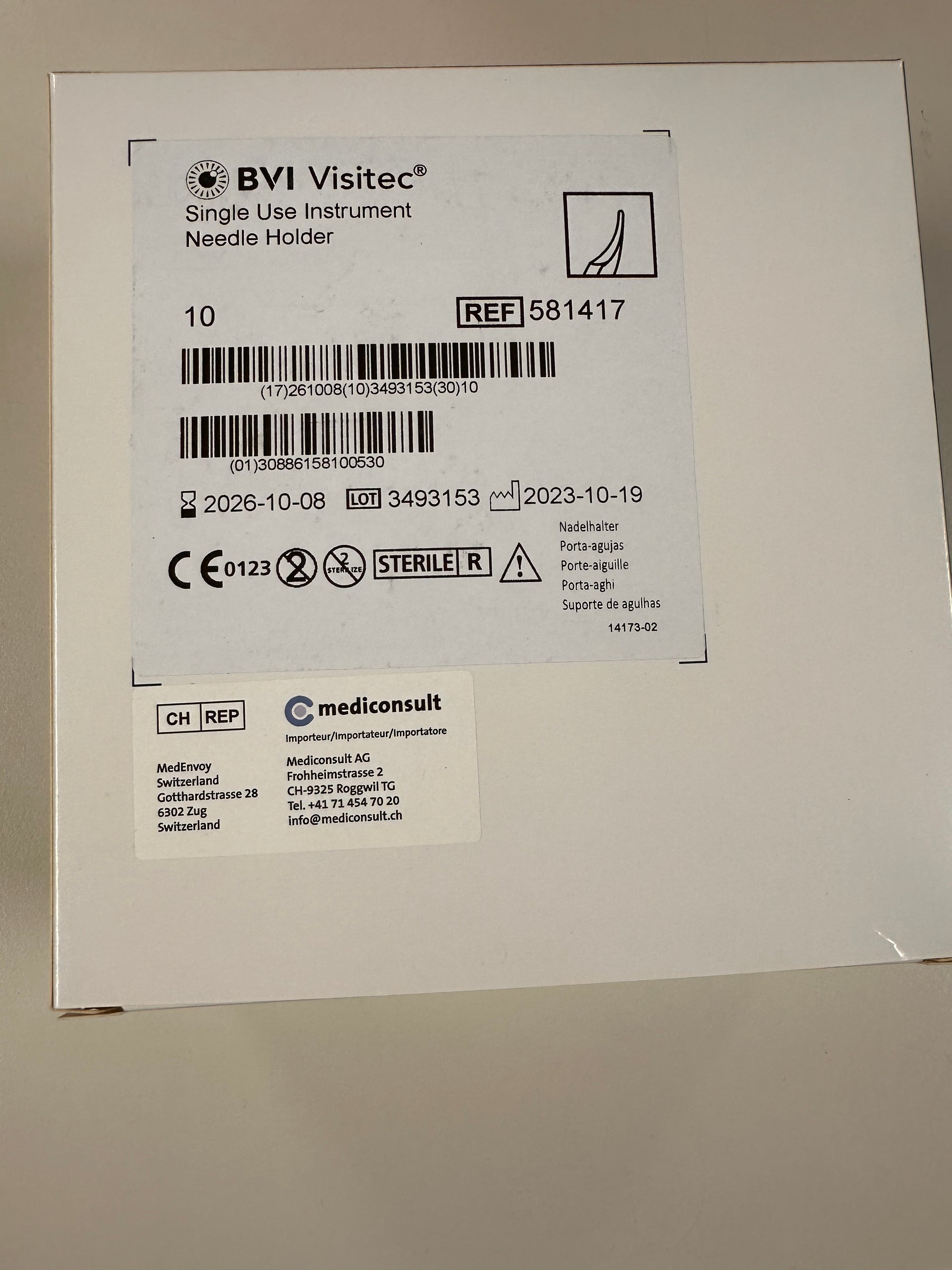 BVI BD581417 | Single Use Needle Holder 10/Box (Abverkauf)